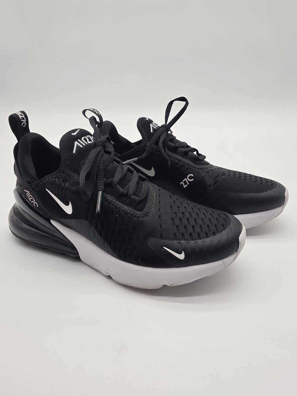Nike Black and White Air Max 270 Athletic Sneakers